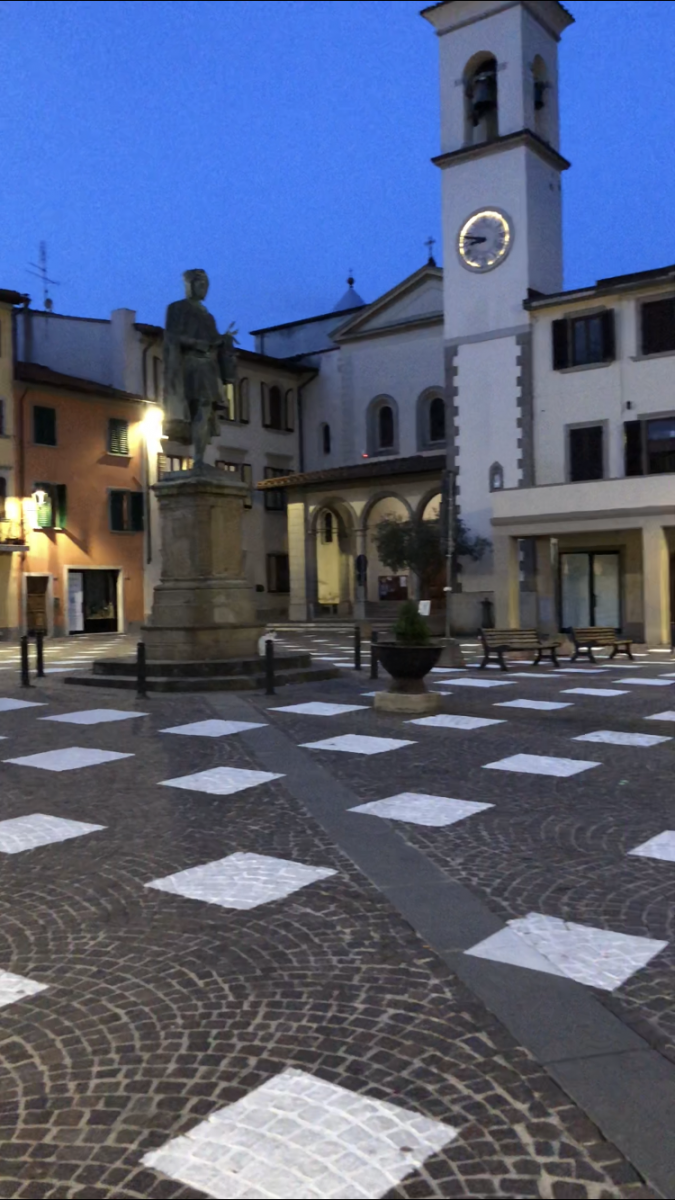 Alcune domande dei Cinquestelle Vicchio sulla "scacchiera" di Piazza Giotto