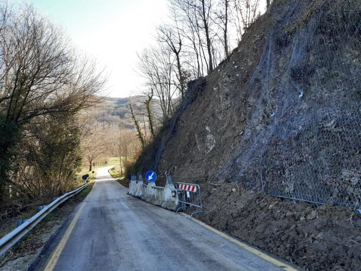 Sp 41, riaperto il tratto in località Boschetta